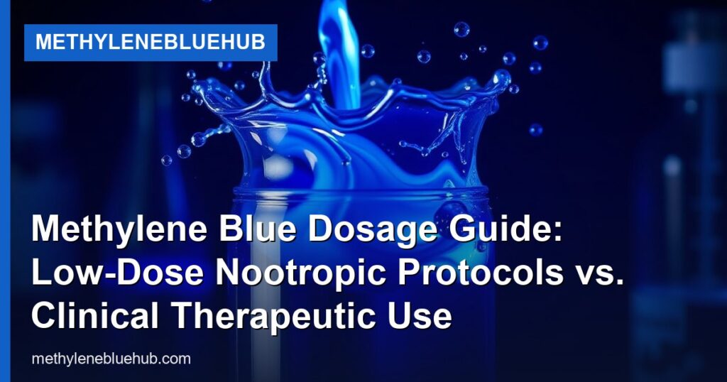 Methylene Blue Dosage Guide: Low-Dose Nootropic Protocols vs. Clinical Therapeutic Use - MethyleneBlueHub