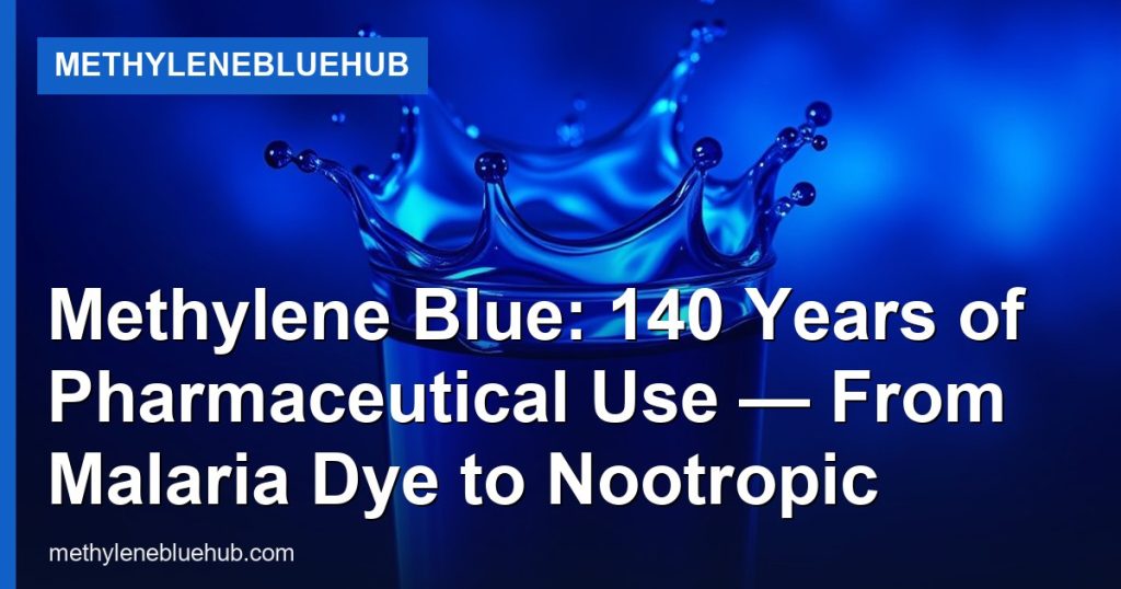 Methylene Blue: 140 Years of Pharmaceutical Use — From Malaria Dye to Nootropic - MethyleneBlueHub