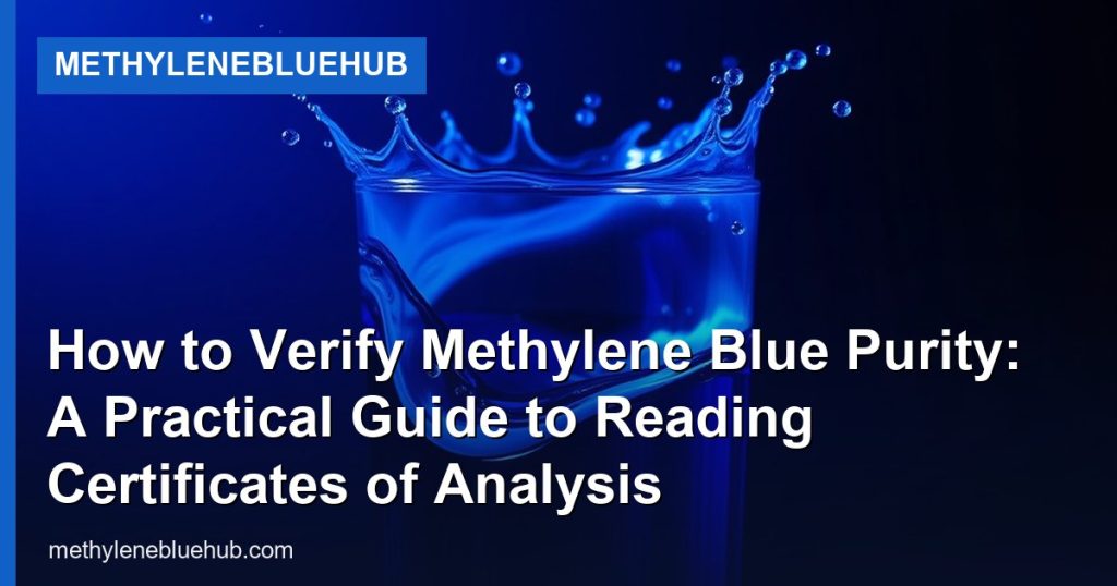 How to Verify Methylene Blue Purity: A Practical Guide to Reading Certificates of Analysis - MethyleneBlueHub