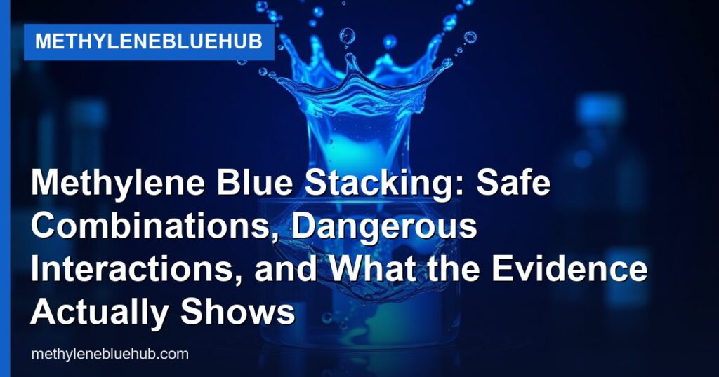 Methylene Blue Stacking: Safe Combinations, Dangerous Interactions, and What the Evidence Actually Shows - MethyleneBlueHub