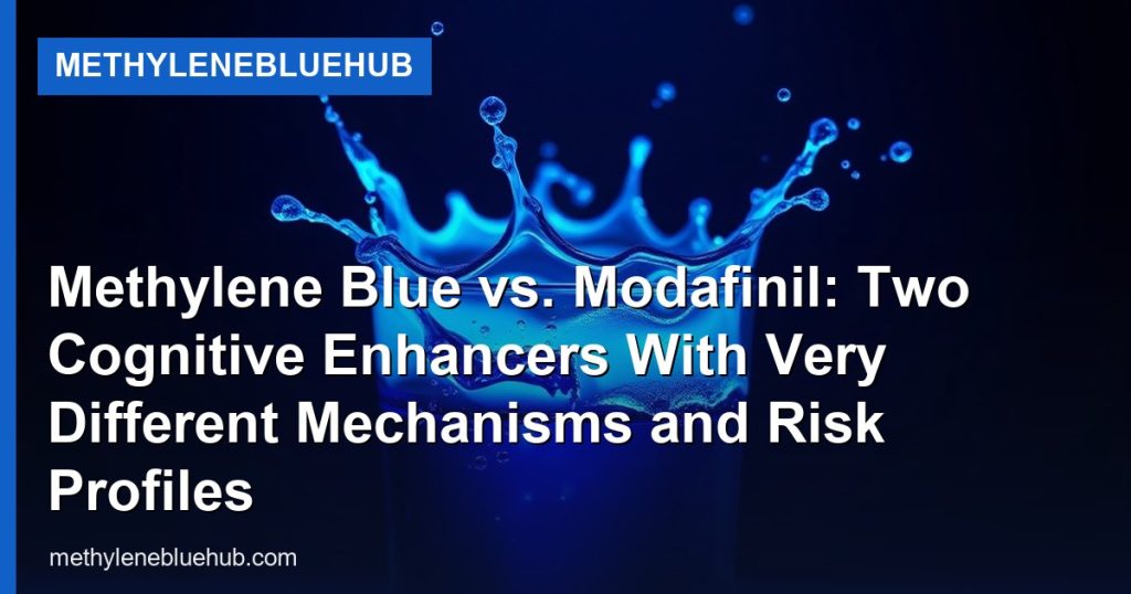 Methylene Blue vs. Modafinil: Two Cognitive Enhancers With Very Different Mechanisms and Risk Profiles - MethyleneBlueHub