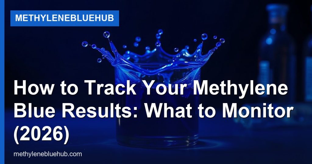 How to Track Your Methylene Blue Results: What to Monitor (2026) - MethyleneBlueHub