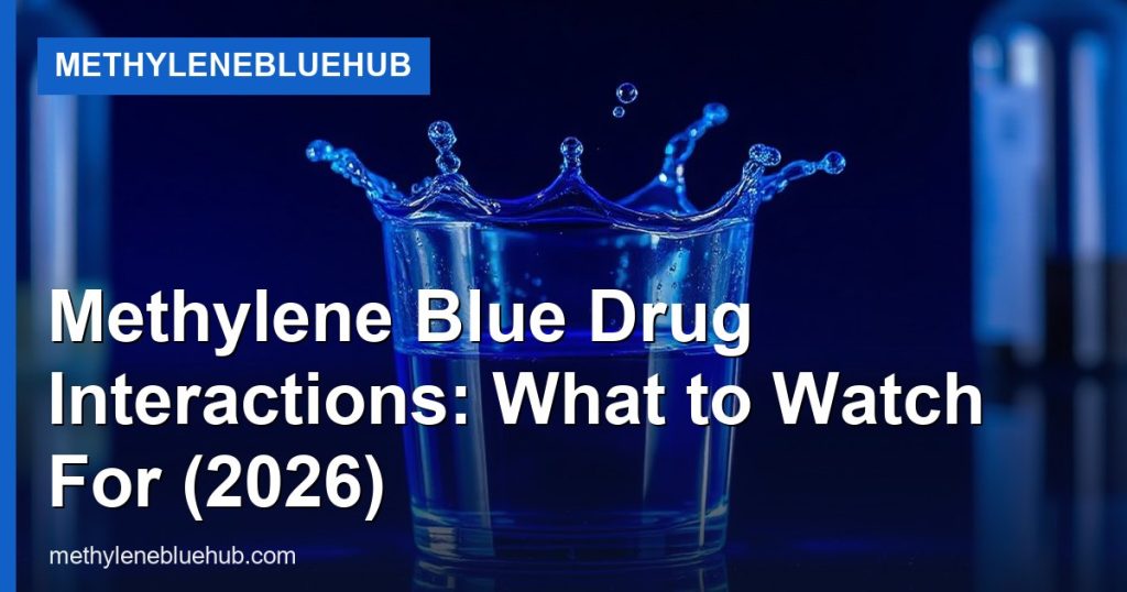 Methylene Blue Drug Interactions: What to Watch For (2026) - MethyleneBlueHub